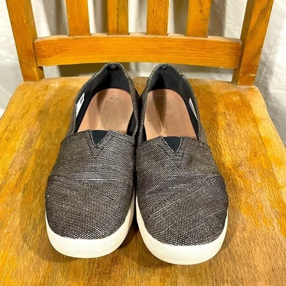 Toms Metallic Bronze Flats Size 10 - Picture 1 of 8
